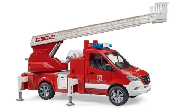 Bruder Mercedes Benz Sprinter Merdivenli Su Püskürten İtfaiye Aracı BR02673 - 7