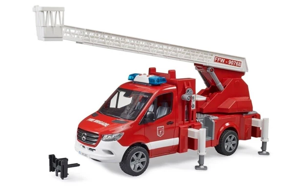 Bruder Mercedes Benz Sprinter Merdivenli Su Püskürten İtfaiye Aracı BR02673 - 6