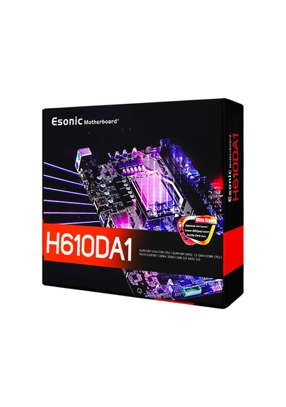 Esonic H610DA1 Intel H610 3200 MHz DDR4 Soket 1700 mATX Anakart