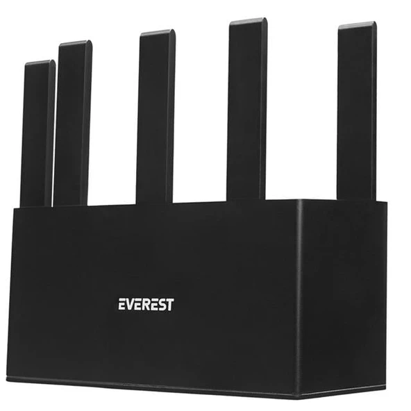 Everest EWR-X3000MBPS-V1 X3000mbps Dualband 5*6Dbi 1 Wan Port + 3 Lan Port Wi-Fi 6 Wisp+Ap+Repeater Destekli Kablosuz Wifi Router - 5