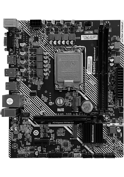 Esonic H610DA1 Intel H610 3200 MHz DDR4 Soket 1700 mATX Anakart - 2