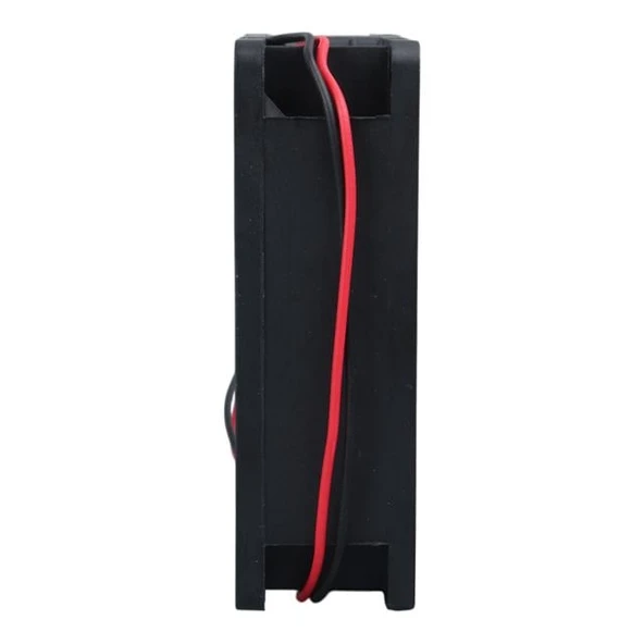 Class CF-241 DC12V 80X80x25mm Aksiyel Fan - 20Cm Siyah-Kırmızı Güç Kablolu - 3