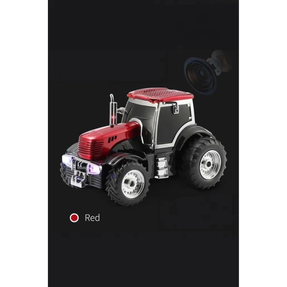 D42 Kırmızı Traktör Tasarım Usb/fm Radyo Bluetooth Hoparlör Speaker - 3