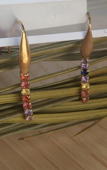 Monalisa Home  Lüks Figürlü Gösterişli Parıltılı Küpe