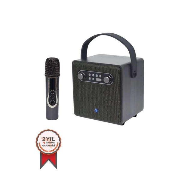 Bts-1688 Yeşil Mikrofonlu Karaoke Bluetooth Hoparlör