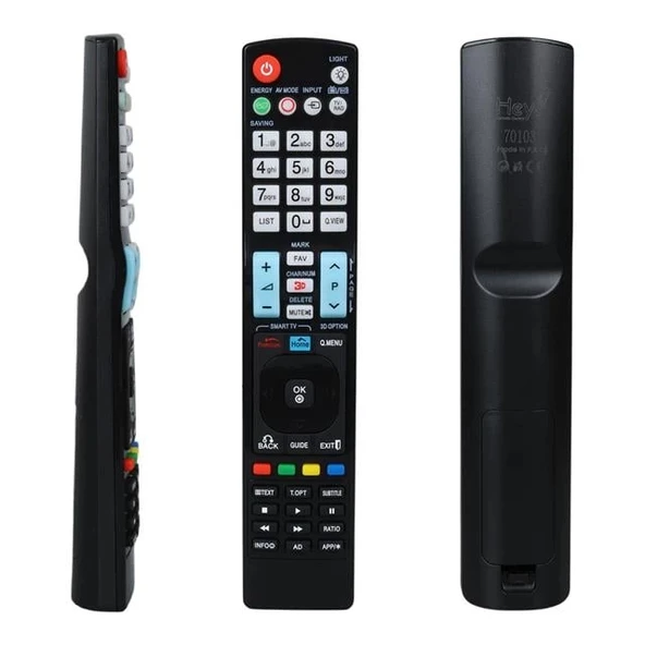 Hey LG Küçük Kalıp Premium Tuşlu Lcd Led TV Kumanda (AKB72914050-RC0931-082019001) - 1