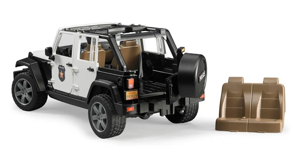 Bruder Oyuncak Jeep Wrangler Ur Polis Aracı ve Memur Br02526 - 4
