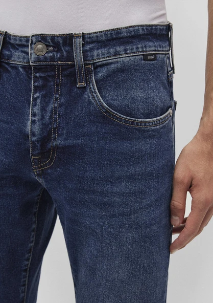 LEO Dark Vintage College Mavi 27 30 Mavi - Resim 5