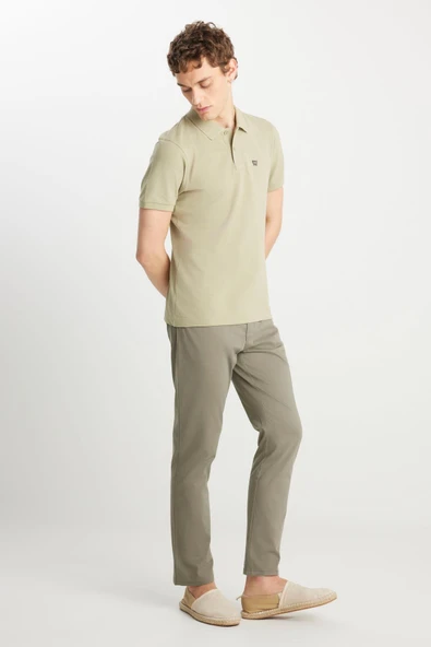 Texas Slim Non Denim Pantolon Dusty Olive Dusty Olive 36 32 - Resim 7