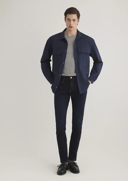 JAMES Deep Ink Premium Blue Mavi Mavi 29 32 - Resim 3