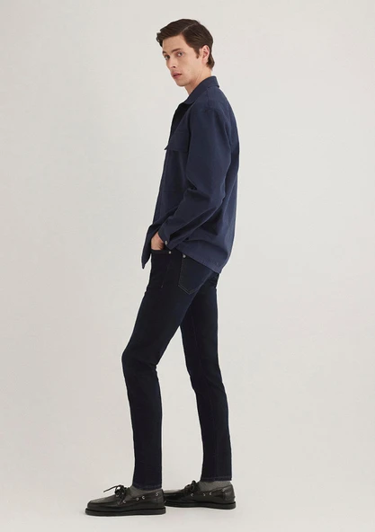 JAMES Deep Ink Premium Blue Mavi Mavi 33 30 - Resim 4