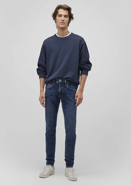 LEO Dark Vintage College Mavi 27 30 Mavi - Resim 2