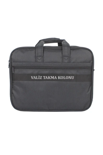 Case Club 2076 Büyük Körüklü 17,3 Inç Laptop Bölmeli El Omuz Çantası - 7