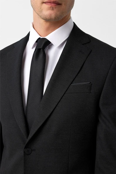 SÜVARİ DAR KESİM 6 DROP DESENLİ TAKIM ELBİSE - Resim 4