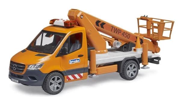 Bruder Oyuncak Mercedes Benz Sprınter Sepetli Vinç Br02679 - Resim 4