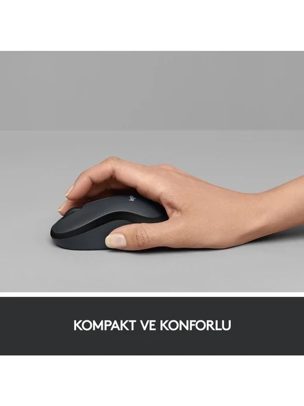 Logitech M220 910-004878 Siyah Sessiz Optik Kablosuz Mouse - 3
