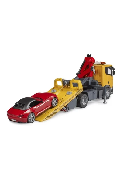 Bruder Scania 560R Çekici Ve Roadster Araba BR03552 - 7