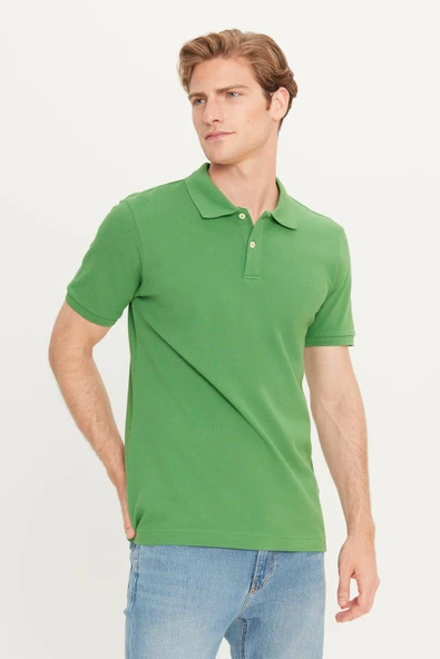 Erkek Regular Fit Polo T-shirt Mint Green Mint Green M ürün görseli