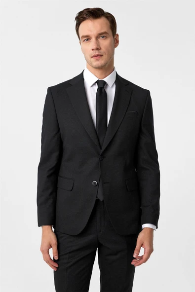 SÜVARİ DAR KESİM 6 DROP DESENLİ TAKIM ELBİSE - Resim 5