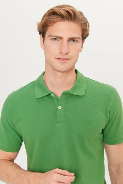 Erkek Regular Fit Polo T-shirt Mint Green Mint Green M - Resim 3