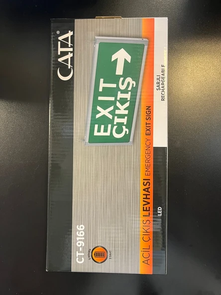 CT-9166 Acil Çıkış Levhası Led Şarjlı - 2