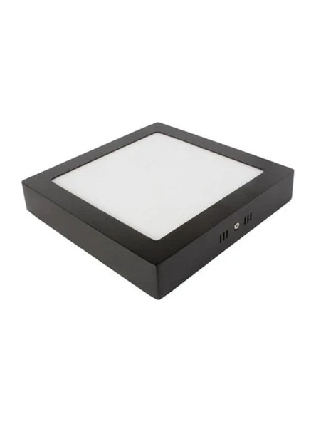Sıva Üstü Kare LED Armatür Siyah Gövde 18W 6400K Beyaz