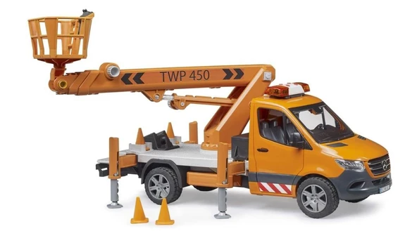 Bruder Oyuncak Mercedes Benz Sprınter Sepetli Vinç Br02679 - Resim 3