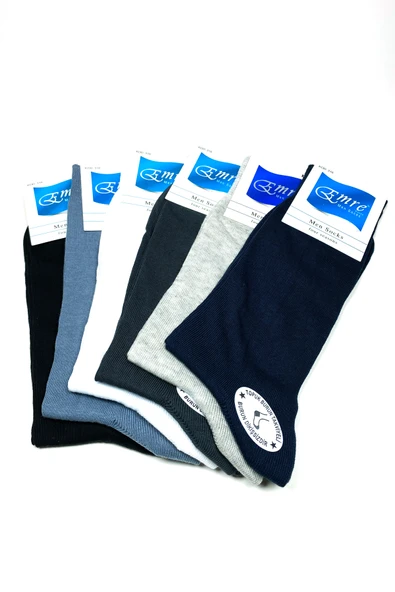 Penye Yazlık Erkek Çorap Burun Dikişsiz Takviyeli Topuk ve Burun 6 çift - Resim 4