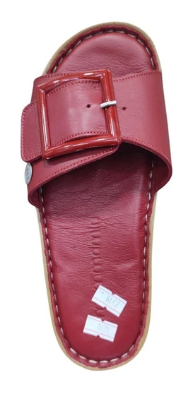 MAMMAMİA D25YT-1290 KALIN TABAN YUMUŞAK DERİ KADIN TERLİK - Resim 9