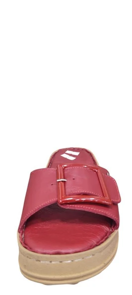 MAMMAMİA D25YT-1290 KALIN TABAN YUMUŞAK DERİ KADIN TERLİK - Resim 7