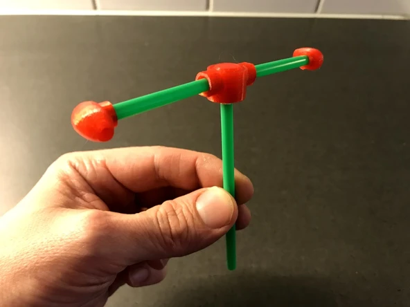 Byr Hip Hava Rotoru - Sıkıştırılmış hava itişinde okul deneyi (Sadece Plastik Aparattır!!!) 3D