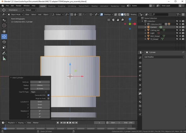 Byr Teleskop Kamera T2'den Pentax M42 Lens Adaptör (Sadece Plastik Aparattır!!!) 3D - 4