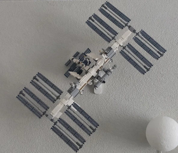 Byr Lego® Uluslararası Uzay İstasyonu için Duvar Montajı (Sadece Plastik Aparattır!!!) 3D - 3