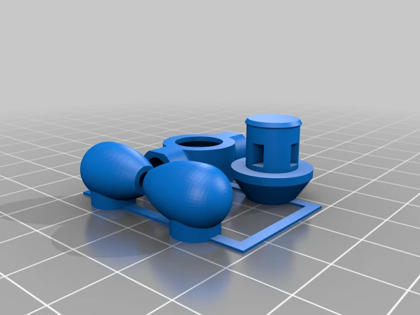 Byr Hip Hava Rotoru - Sıkıştırılmış hava itişinde okul deneyi (Sadece Plastik Aparattır!!!) 3D - 2