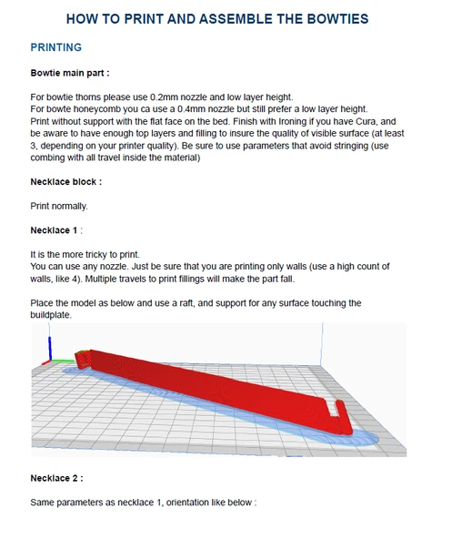 Byr Bowties v2 yazdırılabilir kolye (Sadece Plastik Aparattır!!!) 3D - 3