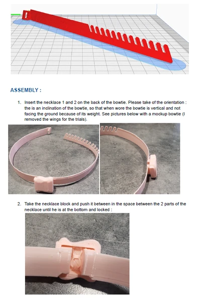 Byr Bowties v2 yazdırılabilir kolye (Sadece Plastik Aparattır!!!) 3D - 4