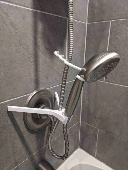 Byr Çocuklar ayarlanabilir duş başlığı tutucu (Sadece Plastik Aparattır!!!) 3D - 2