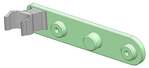 Byr Dyson Saç Kurutucu Aksesuar Duvar Tutucu (Sadece Plastik Aparattır!!!) 3D - 2