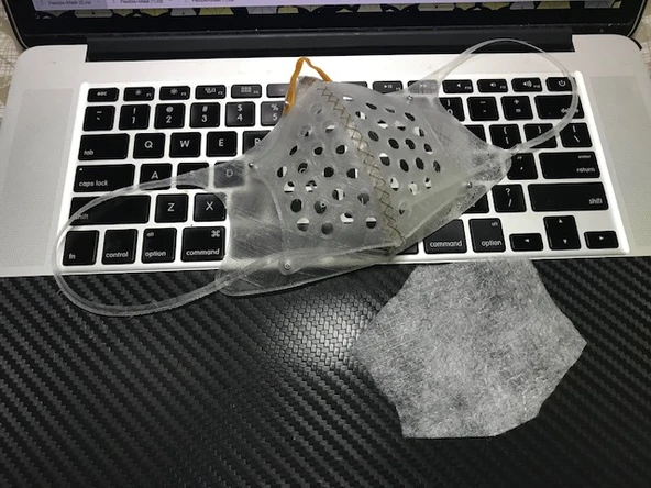 Byr Sadece esnek maske covid-19 (Sadece Plastik Aparattır!!!) 3D - Resim 4