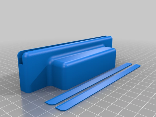 Byr LED Stand (Pil Kılıflı LED Şerit) Akril Lazer / CNC gravürü için 220mm / 145mm (Sadece Plastik Aparattır!!!) 3D - 2