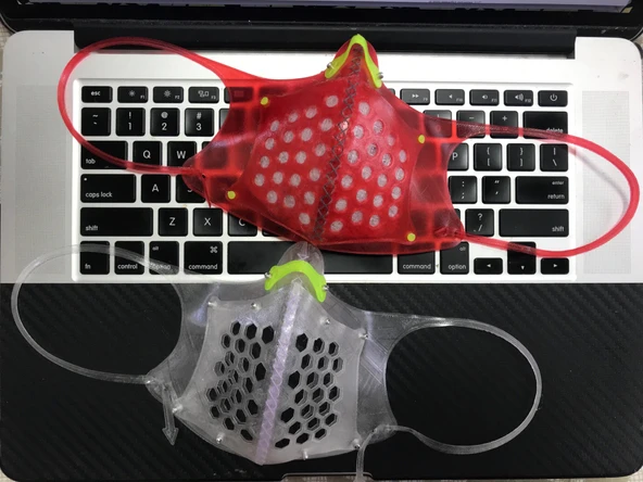 Byr Sadece esnek maske covid-19 (Sadece Plastik Aparattır!!!) 3D - Resim 3