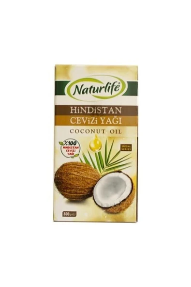 Naturlife Soğuk Sıkım Doğal Hindistan Cevizi Yağı 300 gr