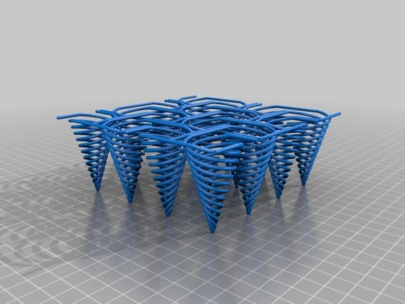 Byr Spiraller, istiflenebilir desen (Sadece Plastik Aparattır!!!) 3D