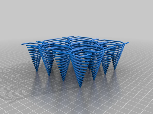 Byr Spiraller, istiflenebilir desen (Sadece Plastik Aparattır!!!) 3D - 2