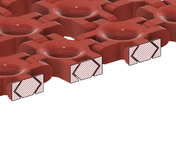 Byr Manyetik kapanışlı mafsallı bilezik (Sadece Plastik Aparattır!!!) 3D - 4
