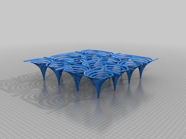 Byr Spiraller, istiflenebilir desen (Sadece Plastik Aparattır!!!) 3D - 3