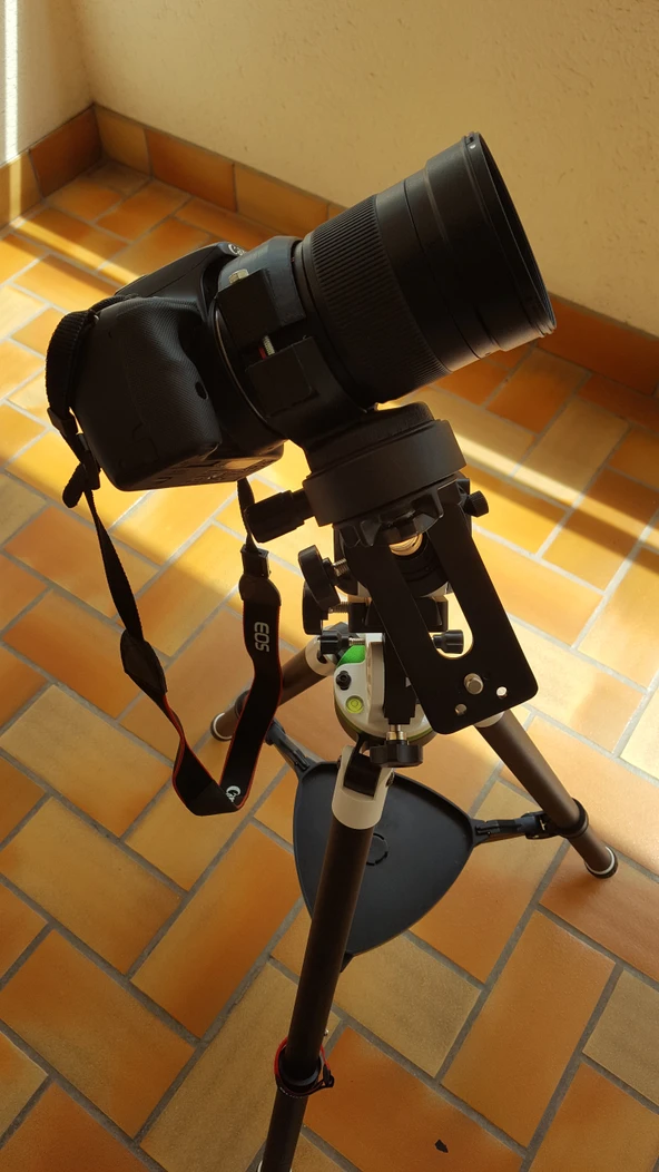 Byr Samyang 135mm için montaj ve yıldız maceracı veya herhangi bir tripod. (Sadece Plastik Aparattır!!!) 3D - 3