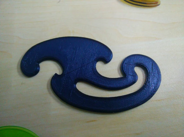 Byr Okul geometrisi - Fransız eğri seti (elipse, hiperbol, parabol) (Sadece Plastik Aparattır!!!) 3D - 3