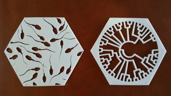 Byr Filogenetik ağaç kolye (Sadece Plastik Aparattır!!!) 3D - 2