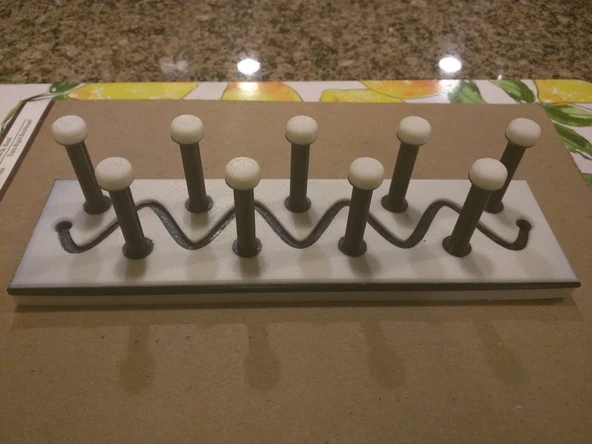 Byr Kolye/Kravat/Anahtarlık Rafı (Çift Ekstrüzyon) (Sadece Plastik Aparattır!!!) 3D ürün görseli 1